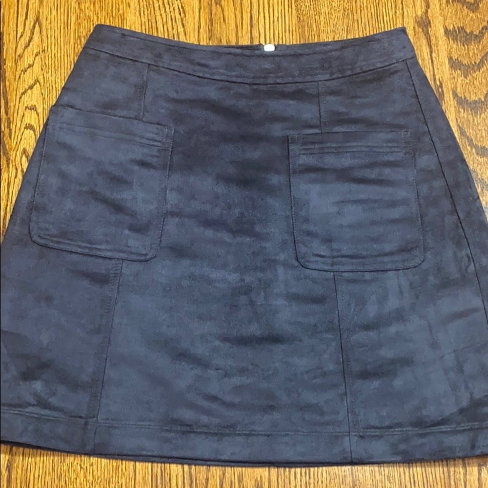 Old Navy Faux Suede Mini Skirt Black Women’s Size 0